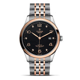 Tudor 1926 Automatic Diamonds Black Dial Two Tone Steel Strap Watch for Men - M91651-0004