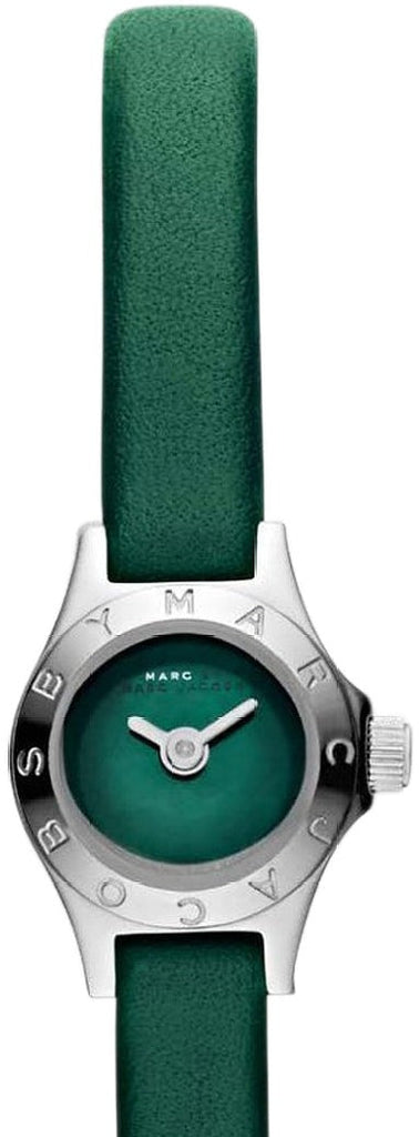 Marc Jacobs Blade Green Dial Green Leather Strap Watch for Women - MBM1341