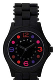 Marc Jacobs Pelly Black Dial Black Silicone Strap Watch for Women - MBM2543