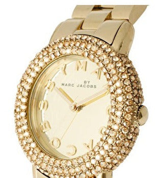 Marc Jacobs Marci Gold Dial Gold Steel Strap Watch for Women - MBM3191