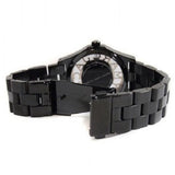 Marc Jacobs Henry Transparent Black Dial Black Steel Strap Watch for Women - MBM3255