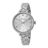 Marc Jacobs Sally Silver Dial Silver Steel Strap Watch for Women - MBM3362