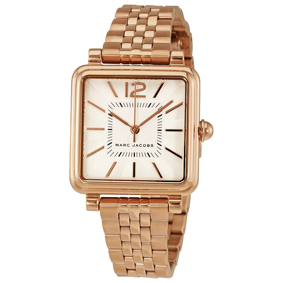 Marc Jacobs Vic Silver Dial Rose Gold Steel Strap Watch for Women - MJ3514