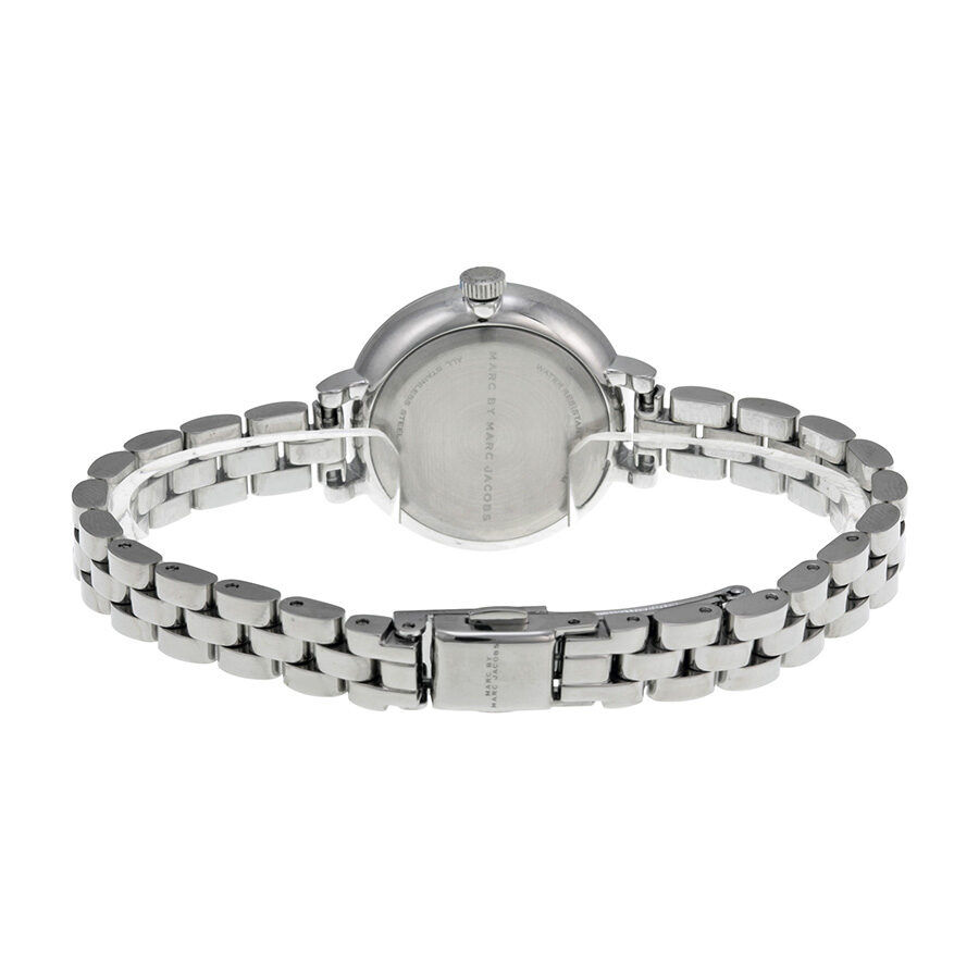 Marc Jacobs Sally White Dial Silver Steel Strap Watch for Women - MBM8642