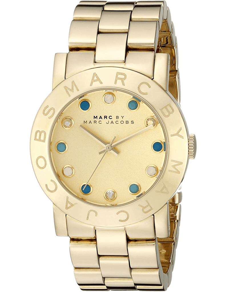 Marc Jacobs Amy Dexter Gold Dial Gold Steel Strap Watch for Women - MBM3215