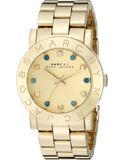 Marc Jacobs Amy Dexter Gold Dial Gold Steel Strap Watch for Women - MBM3215