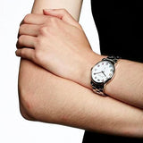 Marc Jacobs Marc White Dial Silver Steel Strap Watch for Women - MBM3420
