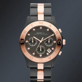 Marc Jacobs Blade Chronograph Grey Dial Two Tone Steel Strap Watch for Women - MBM3180