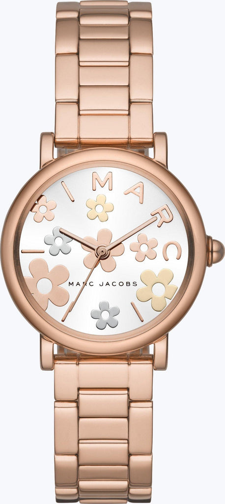 Marc Jacobs Classic White Dial Rose Gold Steel Strap Watch for Women - MJ3582