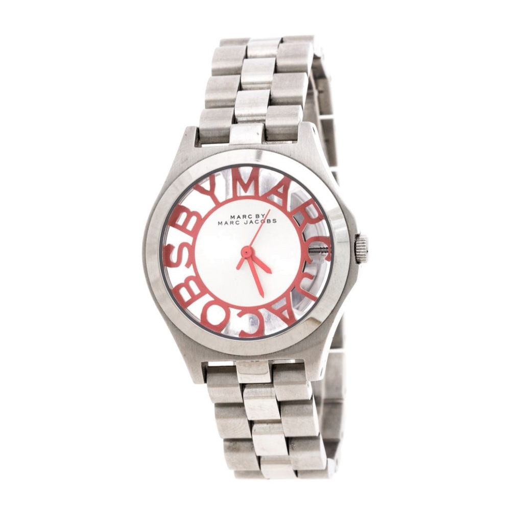 Marc Jacobs Henry Silver Dial Silver Steel Strap Watch for Women - MBM3294