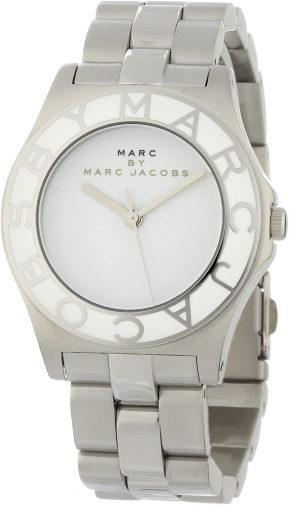 Marc Jacobs Blade White Dial Silver Steel Strap Watch for Women - MBM3048