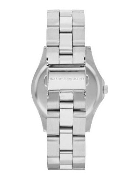 Marc Jacobs Blade Chronograph Silver Dial Silver Steel Strap Watch for Women - MBM3125