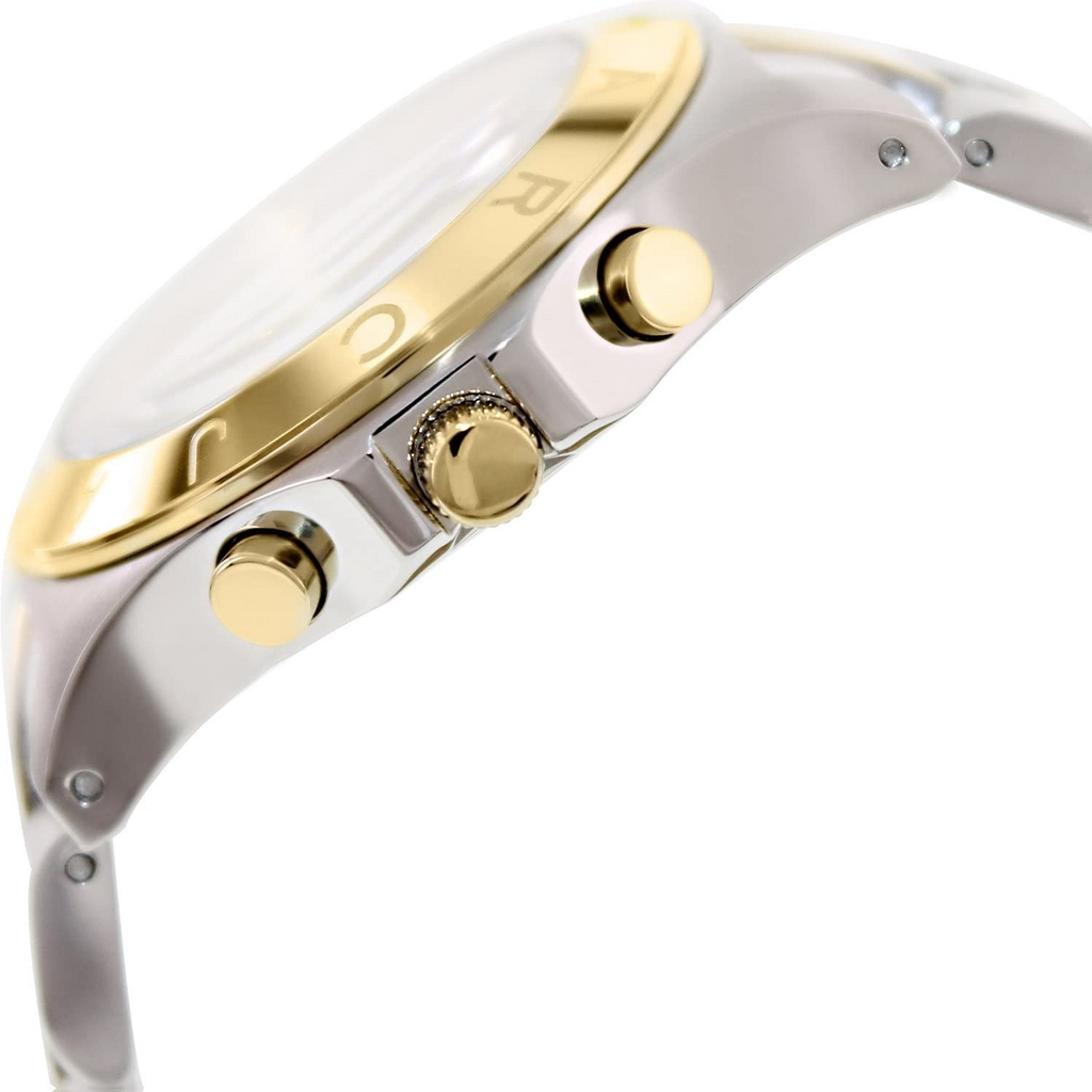 Marc Jacobs Blade Chronograph Silver Dial Two Tone Steel Strap Watch for Women - MBM3177