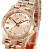 Marc Jacobs Dinky Rose Gold Dial Rose Gold Steel Strap Watch for Women - MBM3200