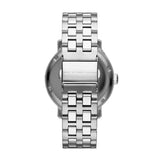 Marc Jacobs Fergus Black Dial Silver Steel Strap Watch for Men - MBM5075