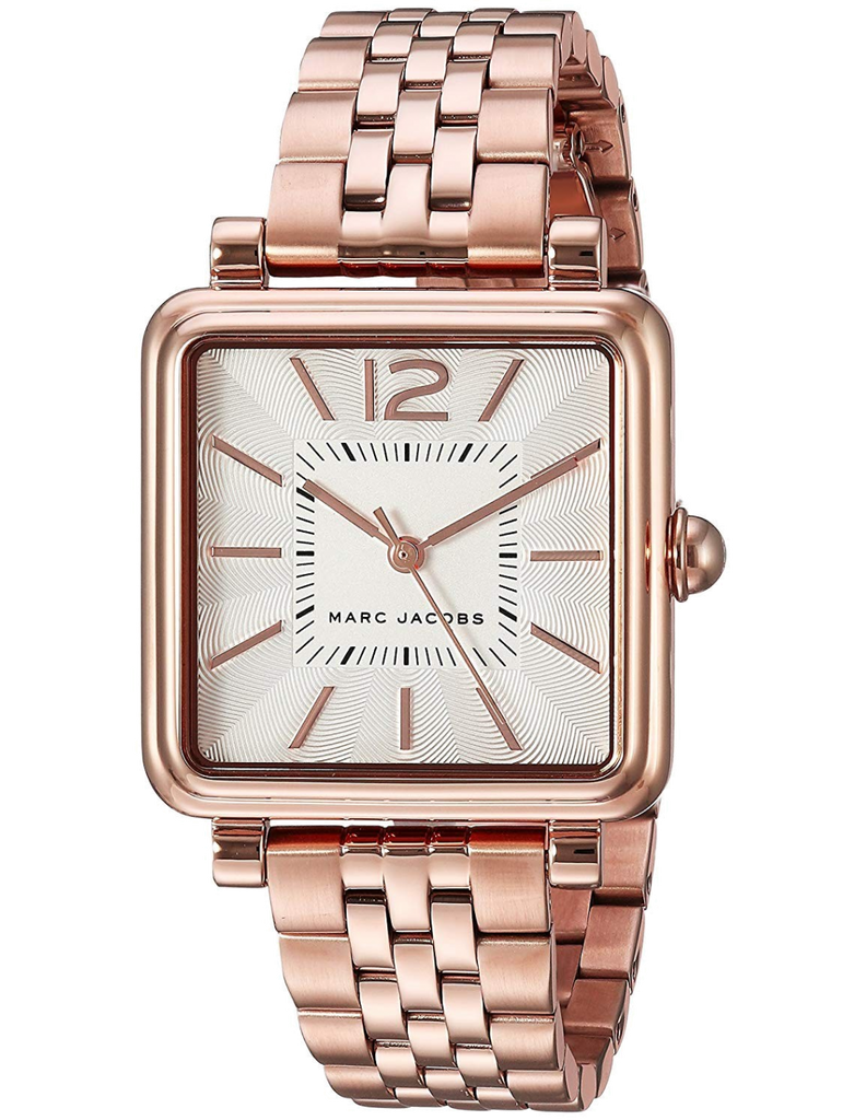 Marc Jacobs Vic Silver Dial Rose Gold Steel Strap Watch for Women - MJ3514