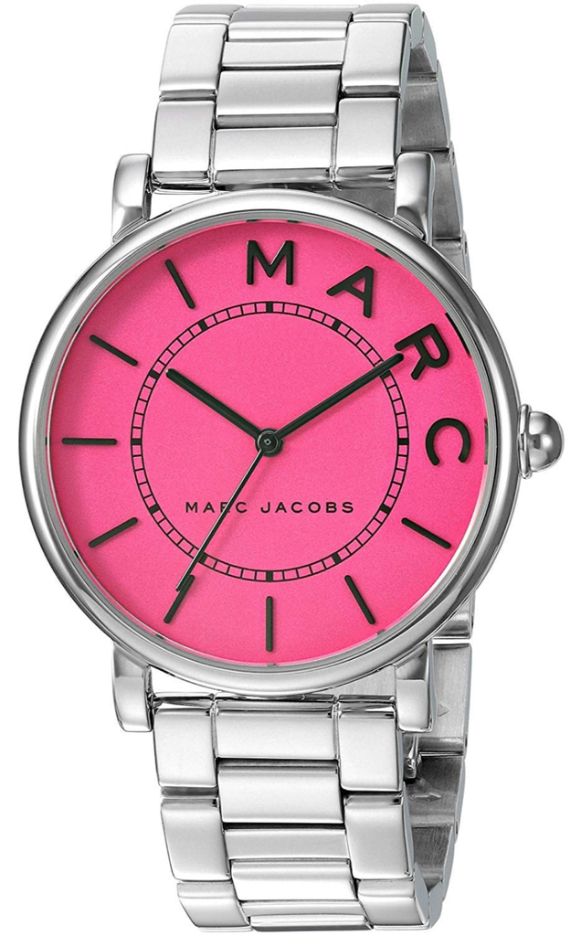 Marc Jacobs Roxy Pink Dial Silver Steel Strap Watch for Women - MJ3524