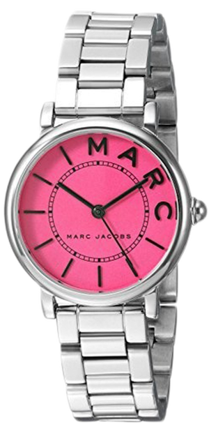 Marc Jacobs Roxy Pink Dial Silver Steel Strap Watch for Women - MJ3528