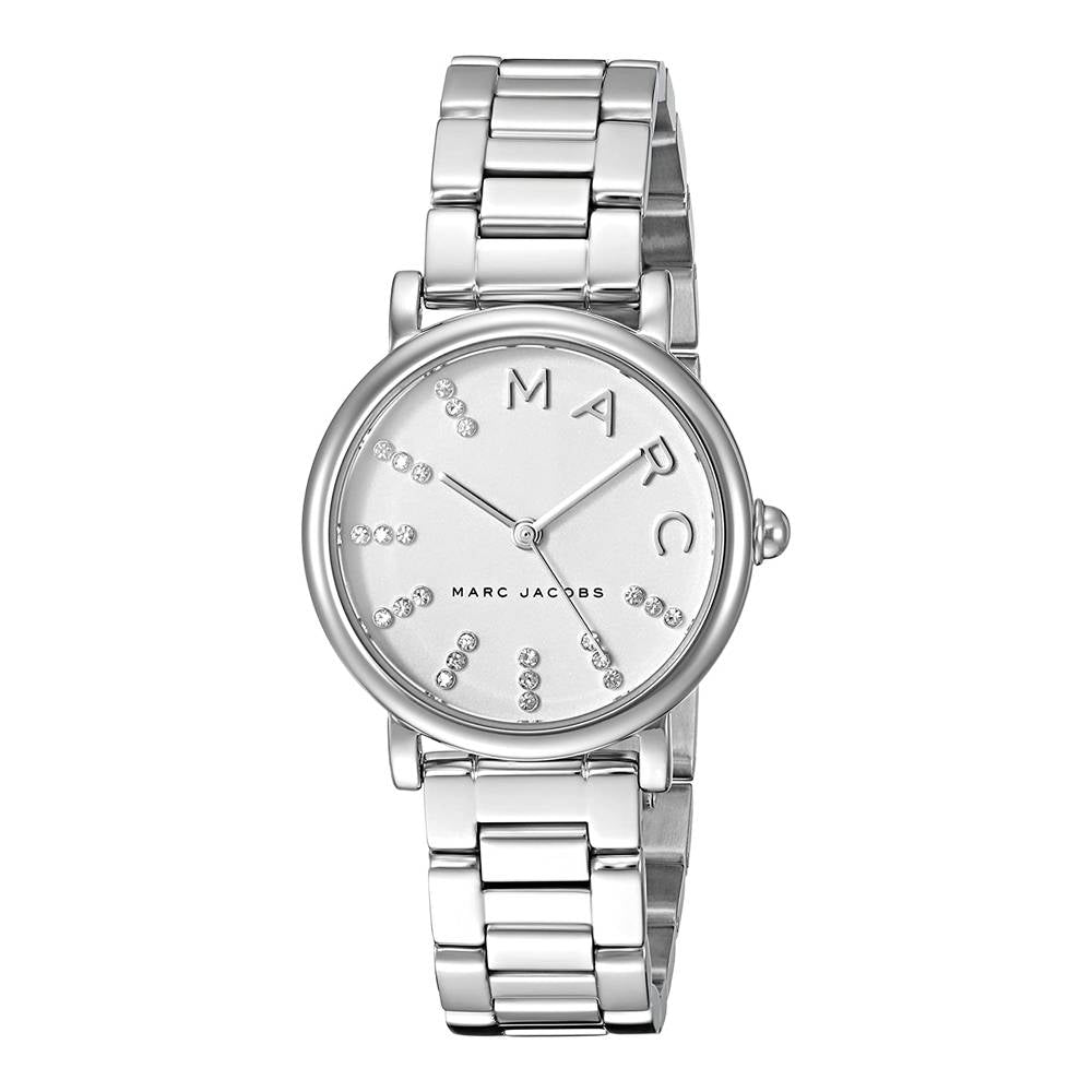 Marc Jacobs Roxy White Dial Silver Steel Strap Watch for Women - MJ3568