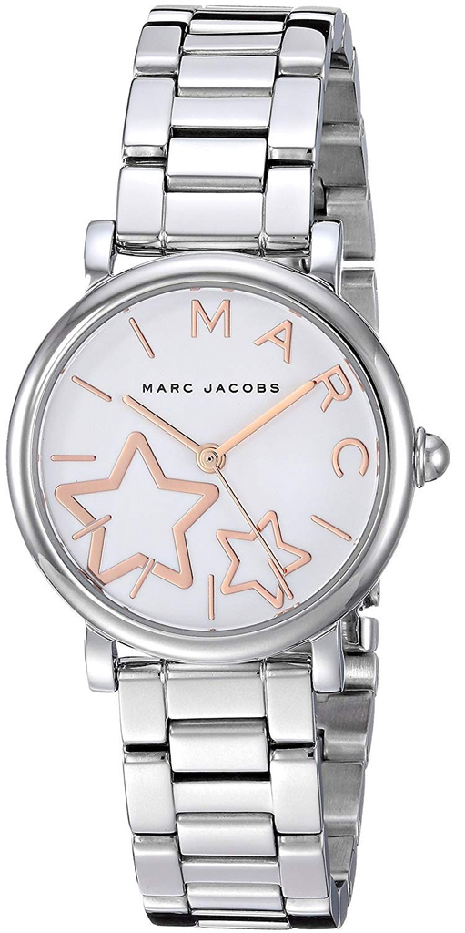 Marc Jacobs Classic White Dial Silver Steel Strap Watch for Women - MJ3591