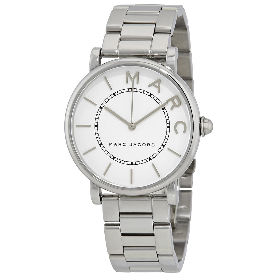 Marc Jacobs Roxy White Dial Silver Steel Strap Watch for Women - MJ3521