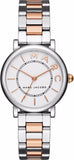 Marc Jacobs Roxy White Dial Two Tone Steel Strap Watch for Women - MJ3553