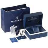 Maserati Competizione Chronograph Blue Dial Gold Steel Strap Watch For Men - R8853100026