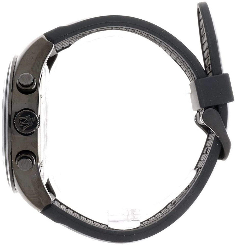 Maserati Traguardo Chronograph Black Dial Black Rubber Strap Watch For Men - R8871612004