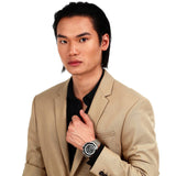 Maserati Traguardo Chronograph Black Dial Silver Steel Strap Watch For Men - R8873612059