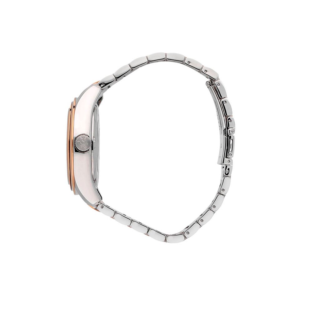 Maserati Traguardo Automatic White Dial Two Tone Steel Strap Watch For Men - R8823112001