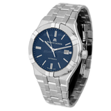 Maurice Lacroix Aikon Automatic Blue Dial Silver Steel Strap Watch For Men - AI6008-SS002-430-1