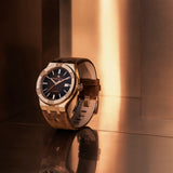 Maurice Lacroix Aikon Automatic Brown Dial Brown Leather Strap Watch For Men - AI6008-BRZ01-730-3