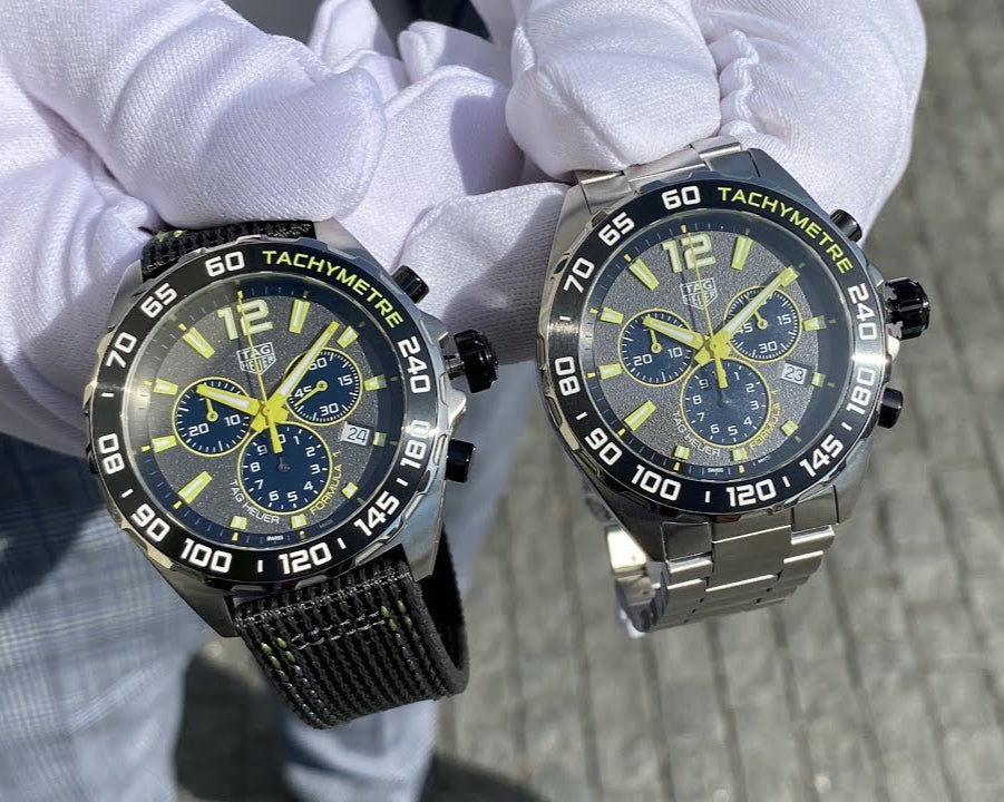 Tag Heuer Formula 1 Chronograph Grey Dial Silver Steel Strap Watch for Men - CAZ101AG.BA0842