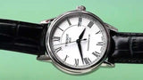 Tissot Carson Powermatic 80 White Dial Black Leather Strap Watch For Men - T085.407.16.013.00