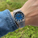 Citizen Tsuyosa Automatic Dark Blue Dial Silver Steel Strap Watch For Men - NJ0151-88L