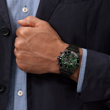 Breitling Superocean Heritage B01 Chronograph 44 Limited Edition Green Dial Black Mesh Bracelet Watch for Men - AB01621A1L1S1