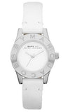 Marc Jacobs Blade White Dial White Leather Strap Watch for Women - MBM1097