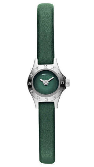 Marc Jacobs Blade Green Dial Green Leather Strap Watch for Women - MBM1341