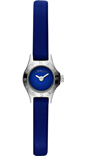 Marc Jacobs Blade Blue Dial Blue Leather Strap Watch for Women - MBM1342