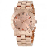 Marc Jacobs Blade Rose Gold Dial Rose Gold Steel Strap Watch for Women - MBM3142