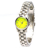 Marc Jacobs Henry Yellow Dial Silver Steel Strap Watch for Women - MBM3201