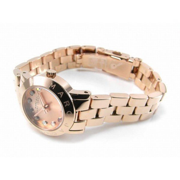 Marc Jacobs Amy Rose Gold Dial Rose Gold Steel Strap Watch for Women - MBM3219