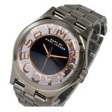 Marc Jacobs Henry Skeleton Black Dial Black Steel Strap Watch for Women - MBM3254