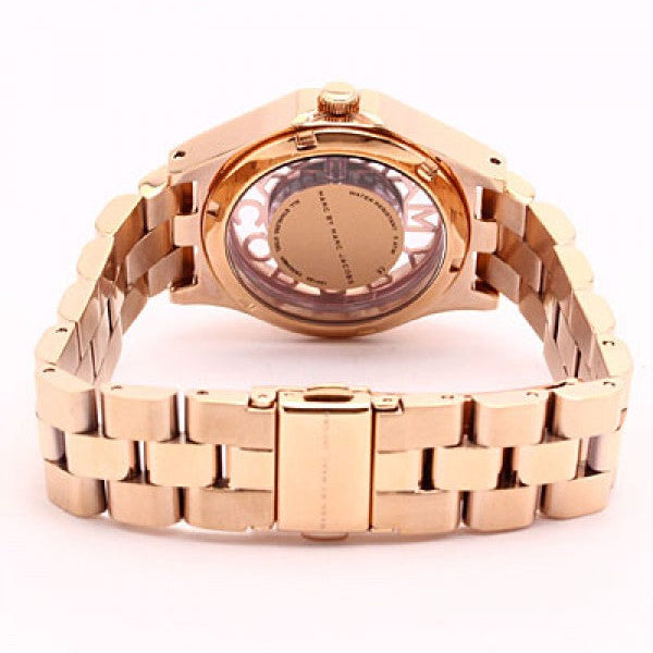 Marc Jacobs Henry Rose Gold Dial Rose Gold Steel Strap Watch for Women - MBM3293