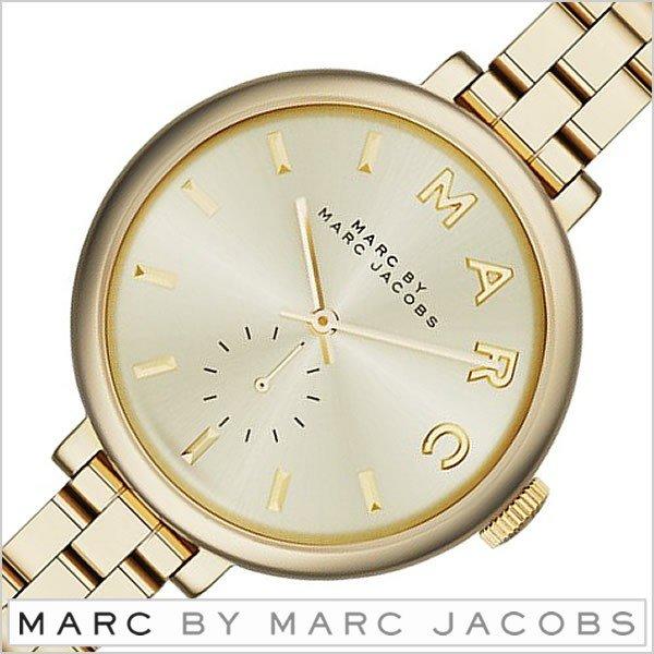 Marc Jacobs Sally Champagne Gold Dial Gold Steel Strap Watch for Women - MBM3363