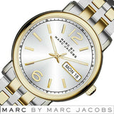 Marc Jacobs Fergus Silver Dial Two Tone Steel Strap Watch for Women - MBM3426