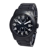 Marc Jacobs Larry Chronograph Black Dial Black Steel Strap Watch for Men - MBM5052