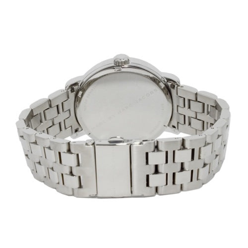 Marc Jacobs Fergus Black Dial Silver Steel Strap Watch for Men - MBM5075