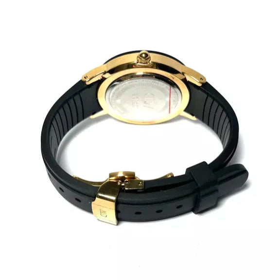 Daniel Wellington Iconic Motion Black Dial Black Rubber Strap Watch For Men - DW00100425