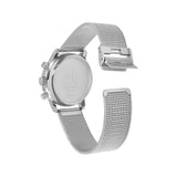 Calvin Klein City Chronograph White Dial Silver Mesh Bracelet Watch for Men - K2G27126